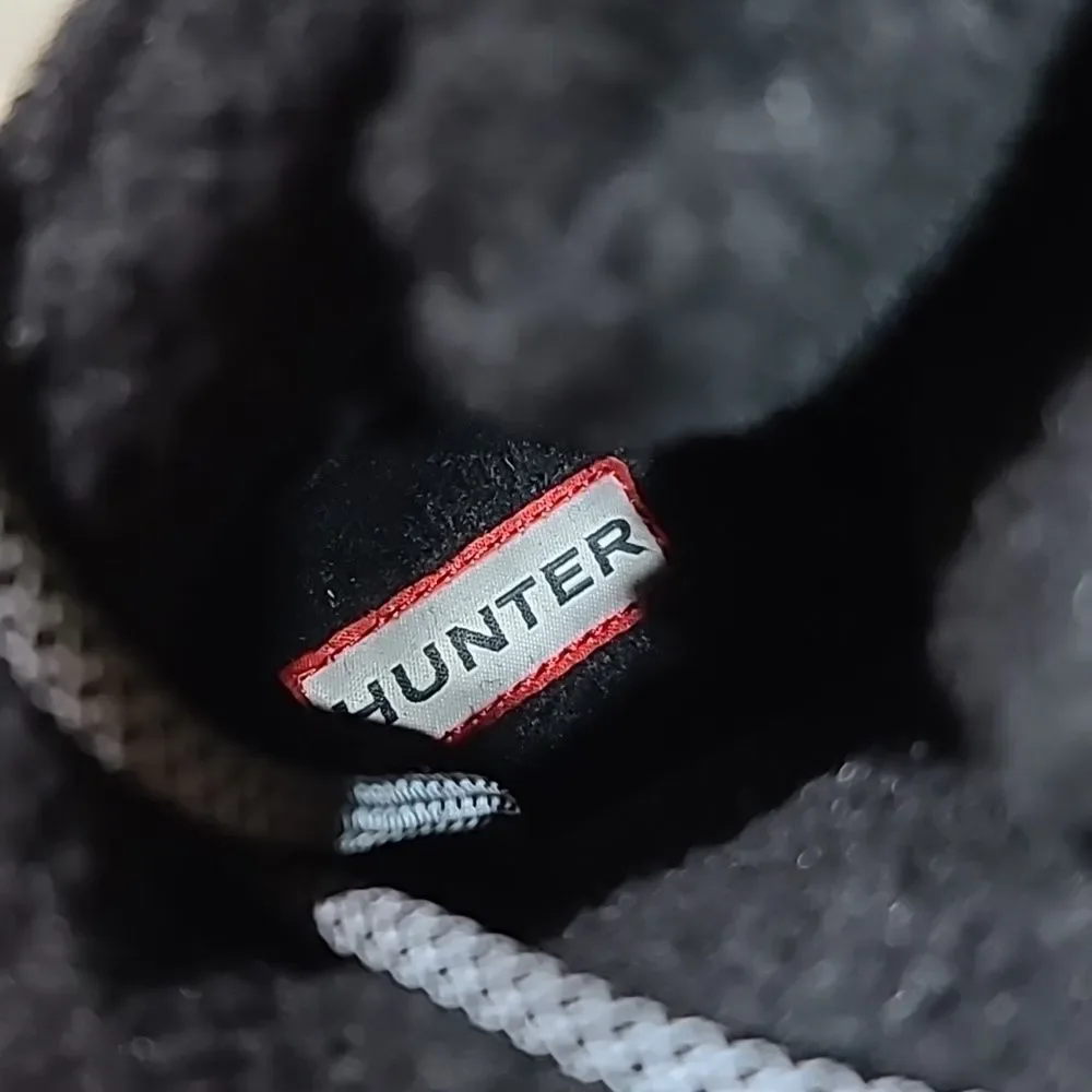 Hunter Explorer Mid Lace Leather Boots - Black 6 M New